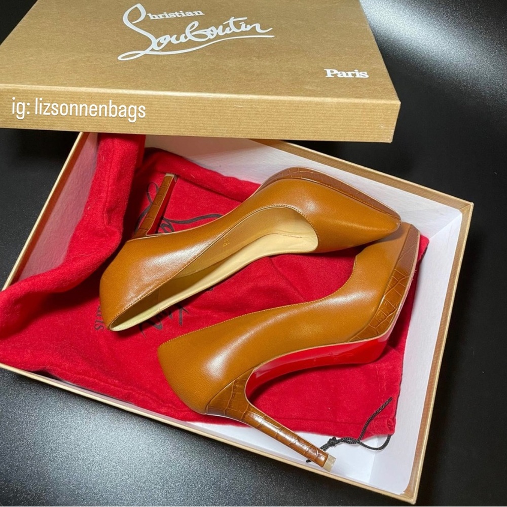 Christian Louboutin Brown Heels